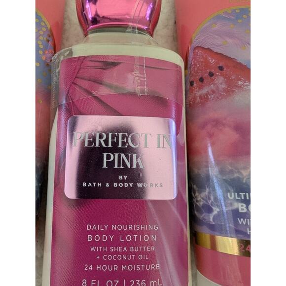 8 Oz - Bath & Body Works Perfect in Pink Daily Nourishing Body Lotion-PRIORITY - Picture 2 of 7